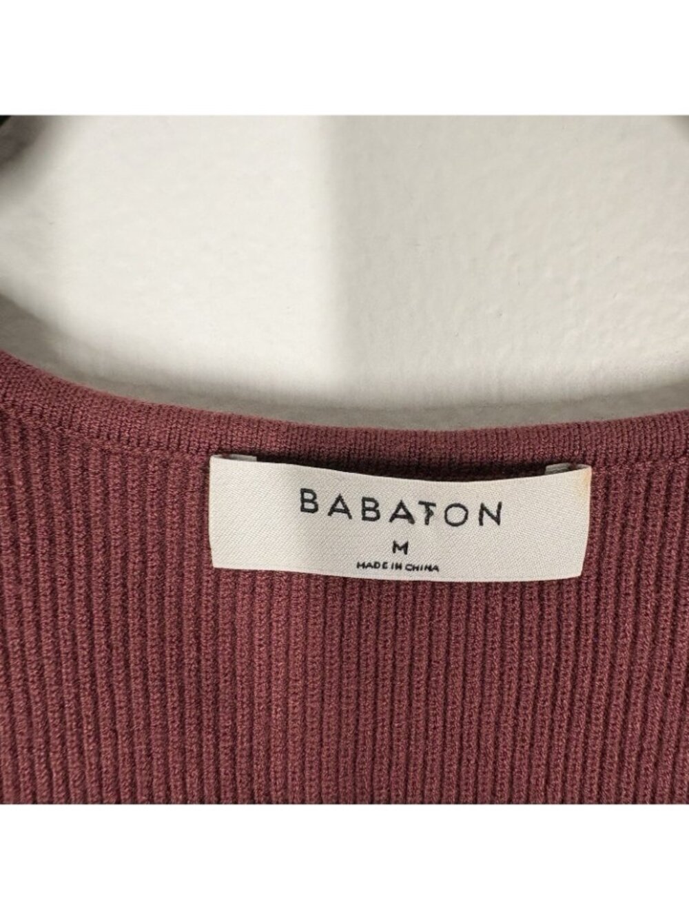 Babaton Aritzia Women M Sundried Red Short Sleeve Emerge Mini Sweater Dress - Picture 7 of 10